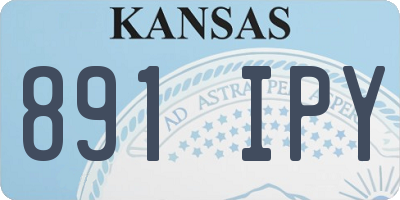 KS license plate 891IPY
