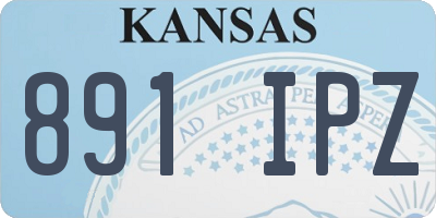 KS license plate 891IPZ
