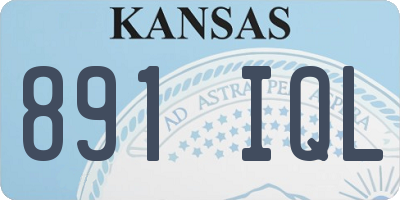 KS license plate 891IQL