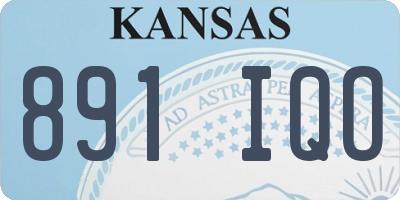 KS license plate 891IQO