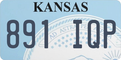 KS license plate 891IQP