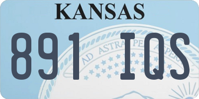 KS license plate 891IQS