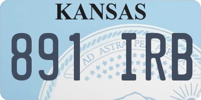 KS license plate 891IRB