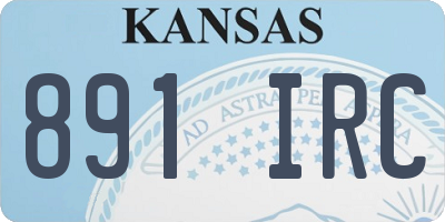 KS license plate 891IRC