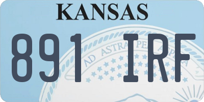 KS license plate 891IRF