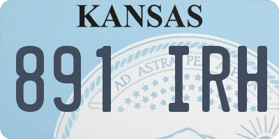 KS license plate 891IRH