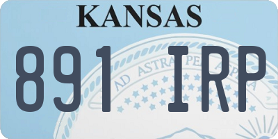 KS license plate 891IRP