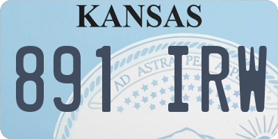 KS license plate 891IRW