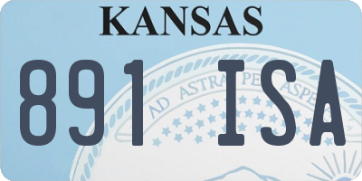 KS license plate 891ISA