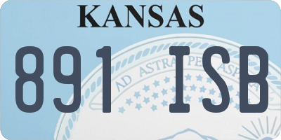 KS license plate 891ISB