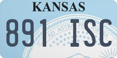 KS license plate 891ISC