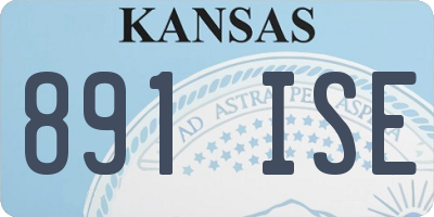 KS license plate 891ISE