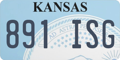 KS license plate 891ISG