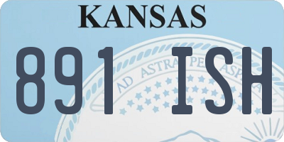 KS license plate 891ISH