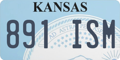 KS license plate 891ISM
