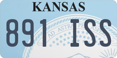 KS license plate 891ISS