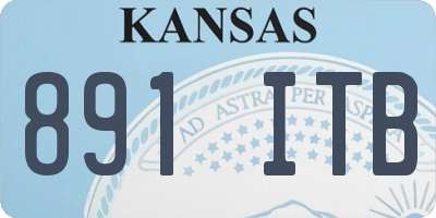 KS license plate 891ITB