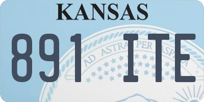 KS license plate 891ITE
