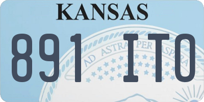 KS license plate 891ITO