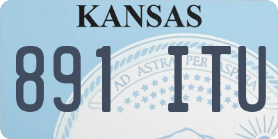 KS license plate 891ITU