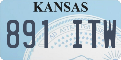 KS license plate 891ITW