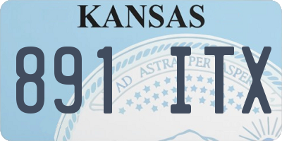 KS license plate 891ITX