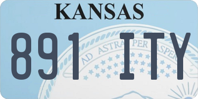 KS license plate 891ITY