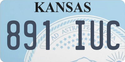 KS license plate 891IUC