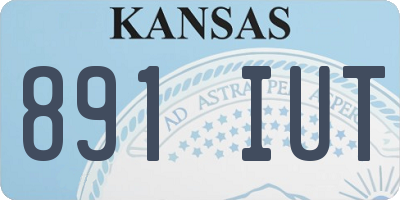 KS license plate 891IUT