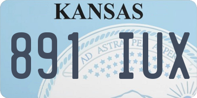 KS license plate 891IUX