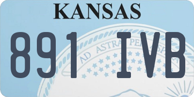 KS license plate 891IVB