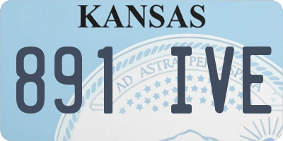 KS license plate 891IVE