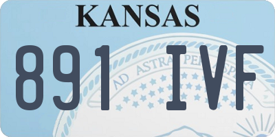 KS license plate 891IVF