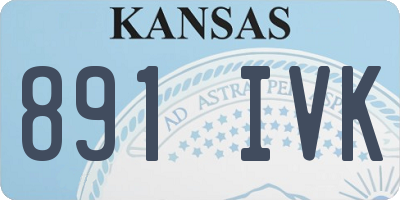 KS license plate 891IVK
