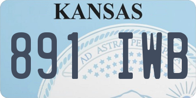 KS license plate 891IWB