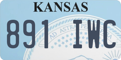 KS license plate 891IWC