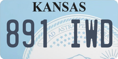KS license plate 891IWD