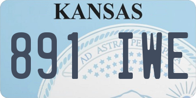 KS license plate 891IWE