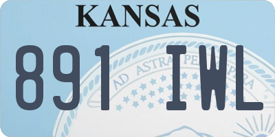 KS license plate 891IWL