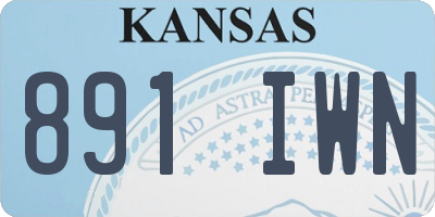 KS license plate 891IWN