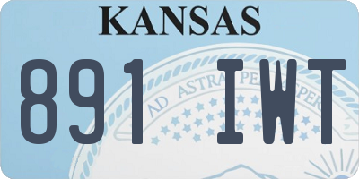 KS license plate 891IWT