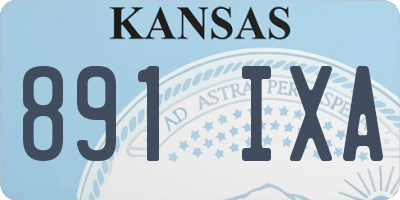 KS license plate 891IXA