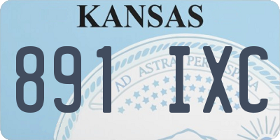 KS license plate 891IXC