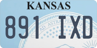 KS license plate 891IXD