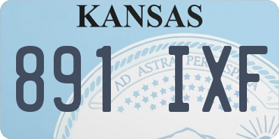 KS license plate 891IXF