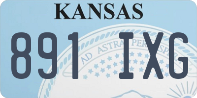 KS license plate 891IXG