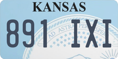 KS license plate 891IXI