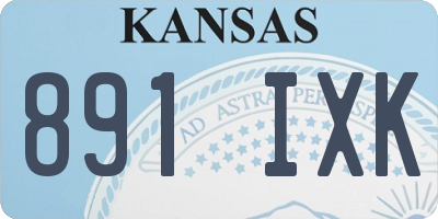 KS license plate 891IXK