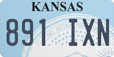 KS license plate 891IXN