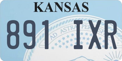 KS license plate 891IXR